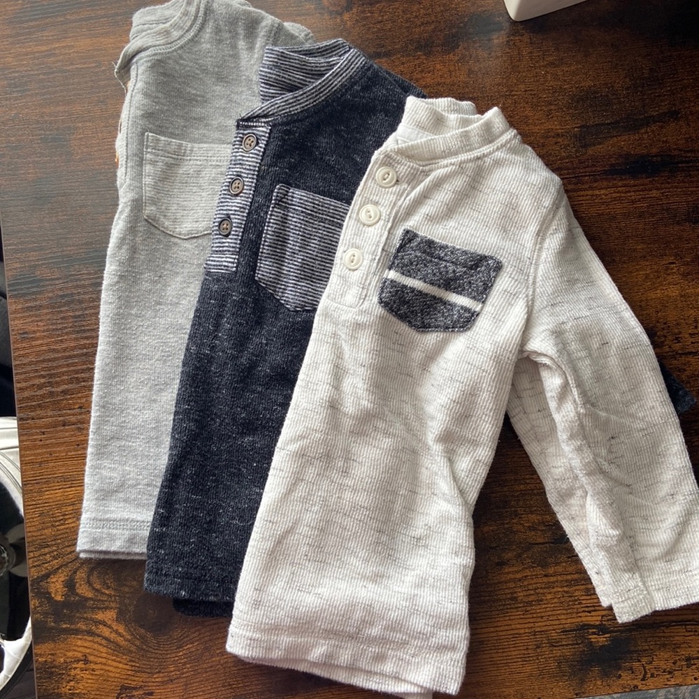 Bundle of Cat & Jack 18m Thermal Shirts